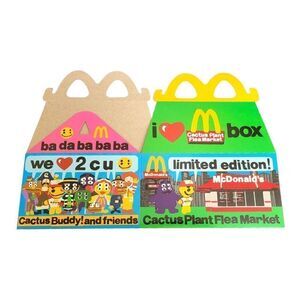 Cactus Plant Flea Market McDonalds Buddies Adult Happy Meal BOX ONLY 2022